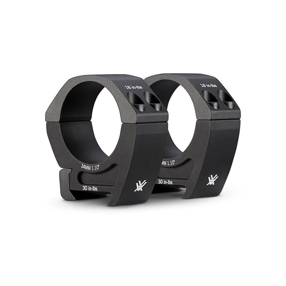 Vortex Pro Rifle Scope Rings 34mm Medium 1.10" Black - Vortex