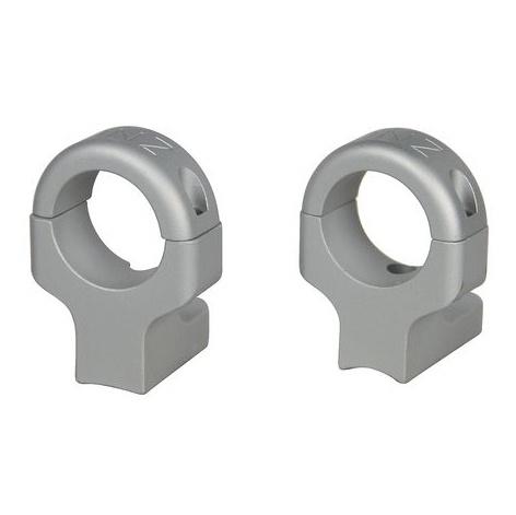 DNZ Hunt Masters 2-Piece Ringmount (2 screws) - 1" High, Silver Fits Howa 1500, Mossberg 100ATR, 4X4, MVP, Weatherby Vanguard, Remington 700,721,722,7 - DNZ