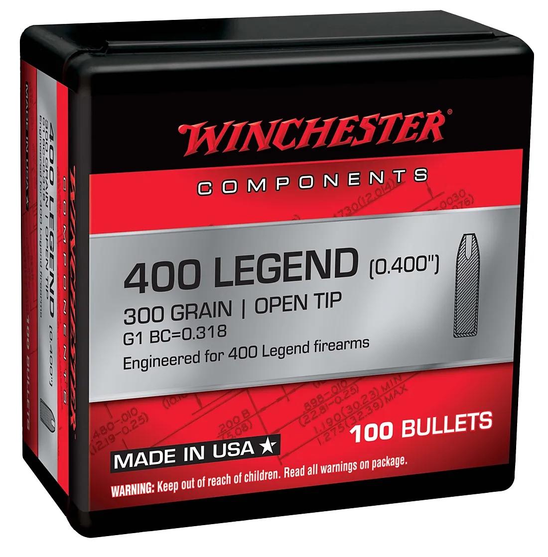 Winchester 400 Legend Rifle Bullets 400 LEGEND Subsonic Open Tip 300 GR