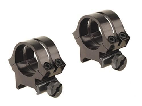 Weaver Quad Lock Detachable Scope Rings 1" High, Black - Weaver