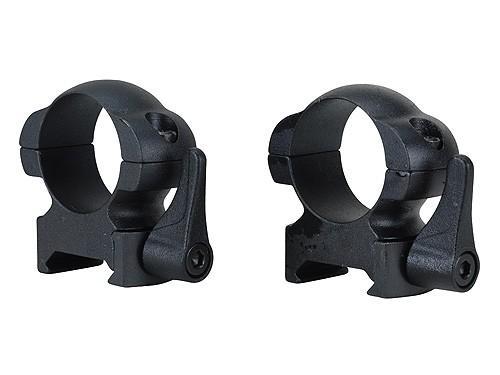 Weaver Grand Slam Leaver-Lok Top Mount Steel Scope Rings 1" HIgh, Matte - Weaver