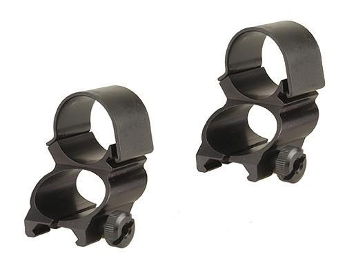 Weaver Detachable See-Thru Scope Rings - 1" Extension -Black - Weaver