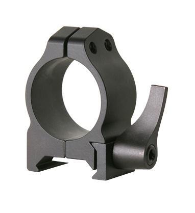 Warne 2-Piece Maxima QD Scope Ringmounts with Grooved Receiver - Ruger 77, M77 Hawkeye, 1", Medium, Matte - Warne