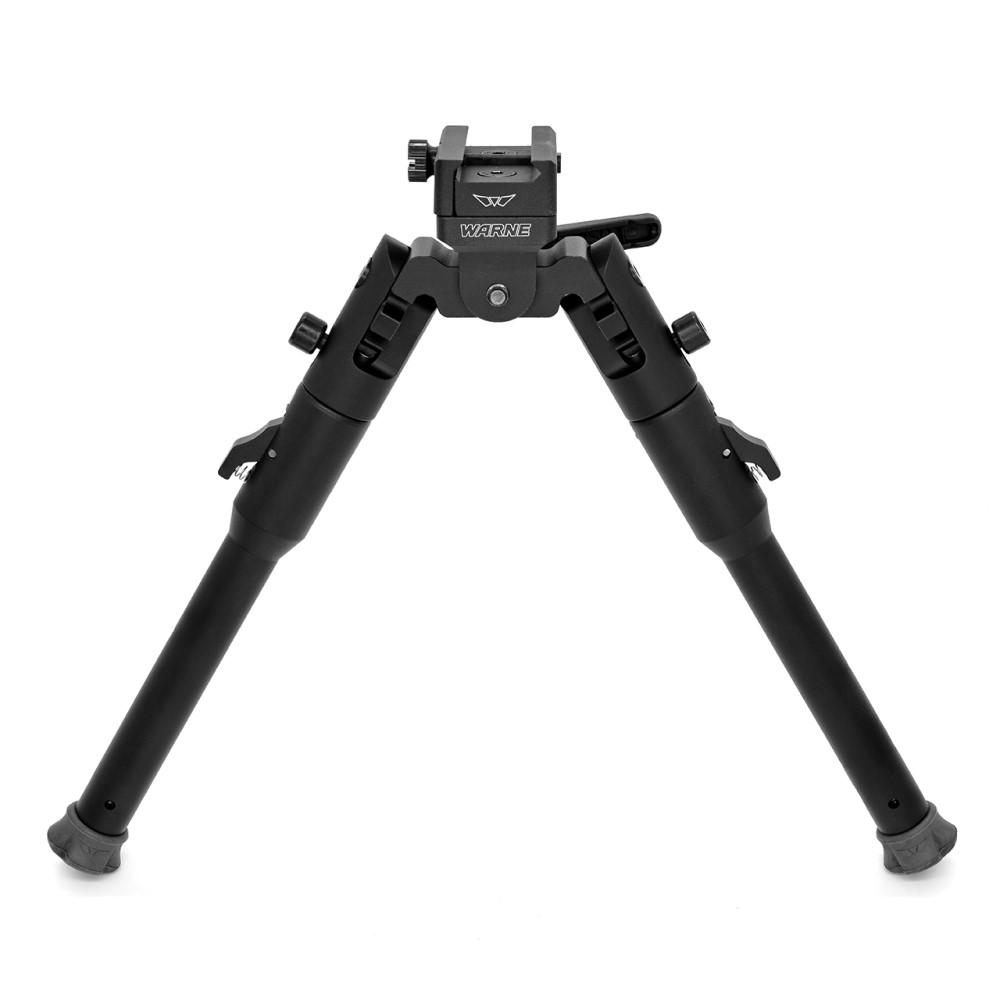 Warne Skyline Lite Bipod with Fixed Picatinny Rail Interface Black - Warne