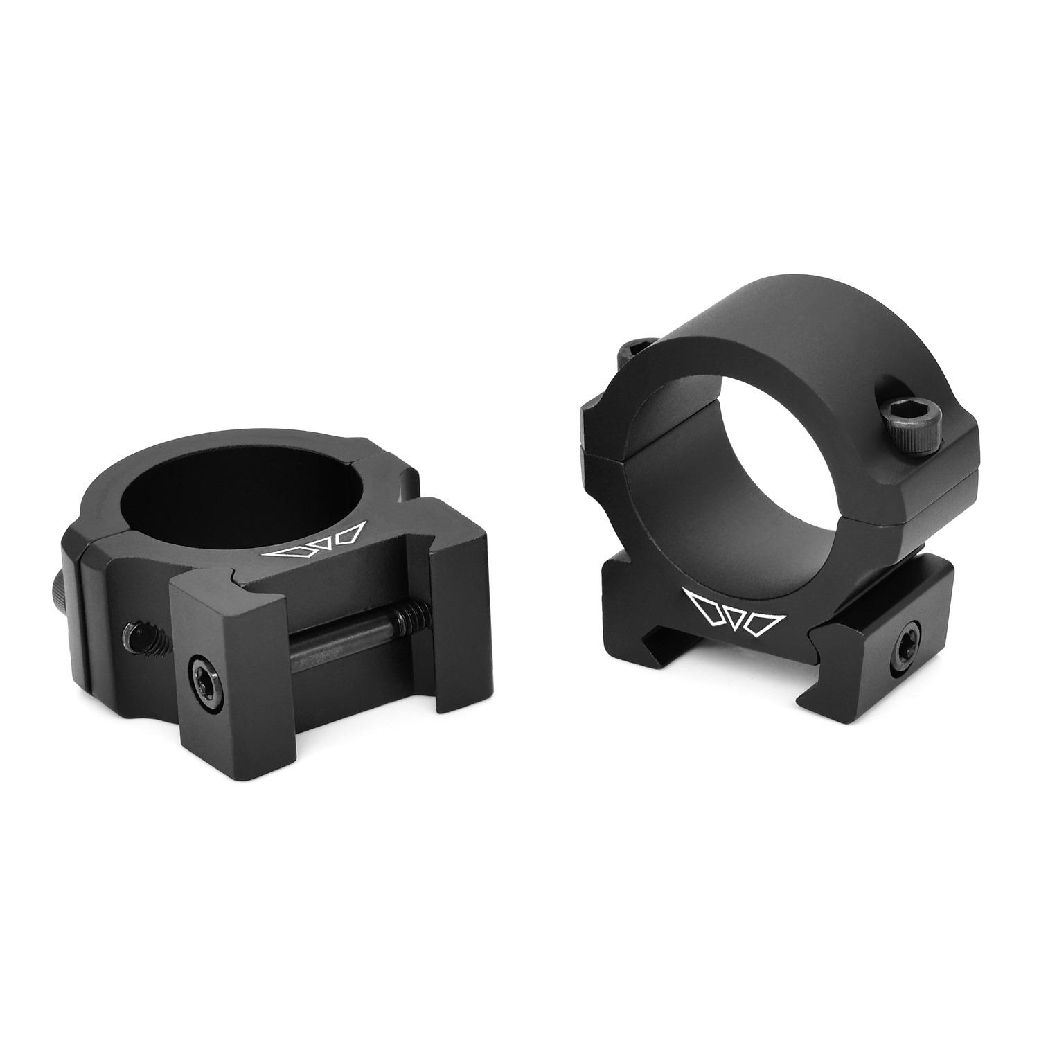 Warne Vapor 2-Piece Horizontal Scope Rings 1" Low Matte - Warne