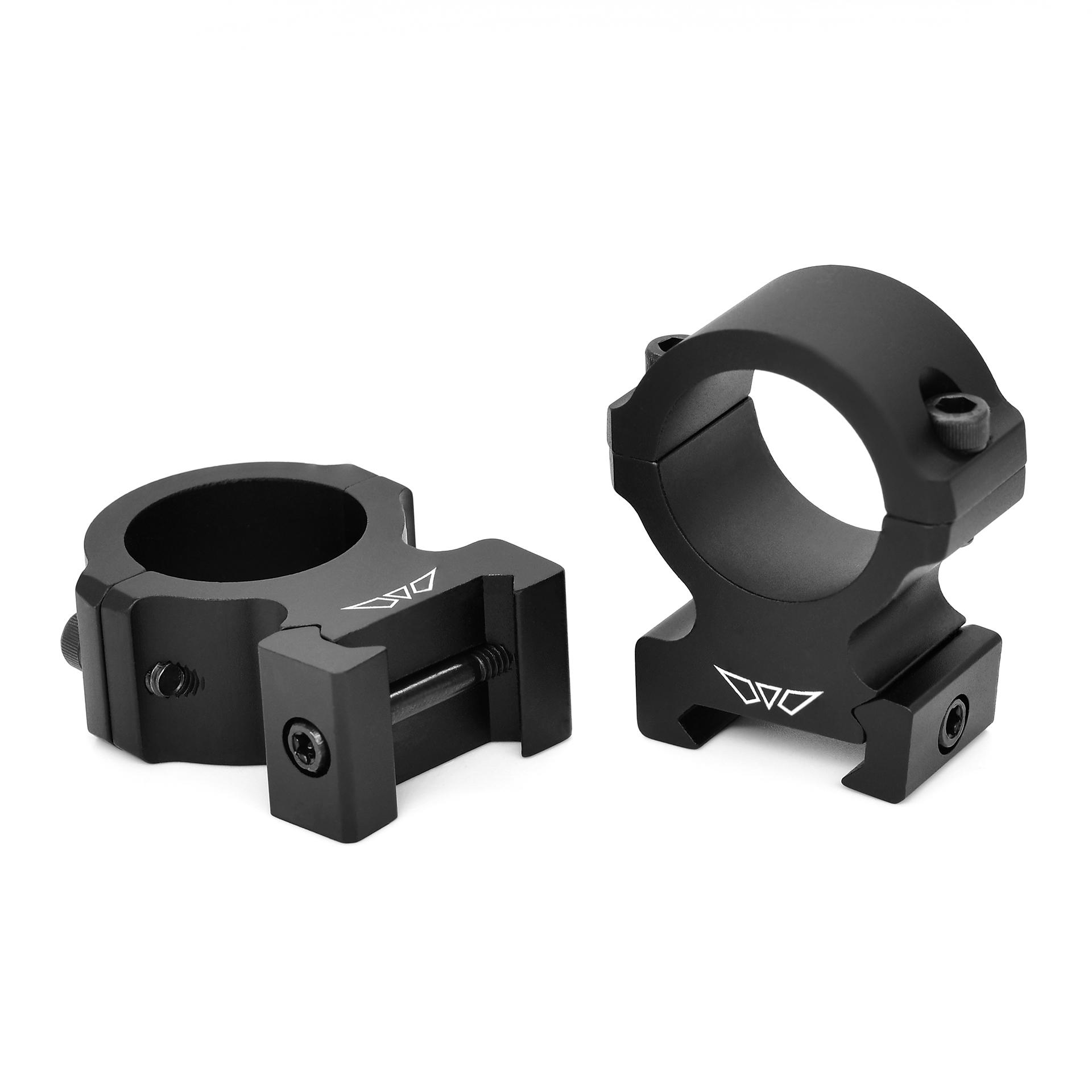 Warne Vapor 2-Piece Horizontal Scope Rings 1" High Matte - Warne