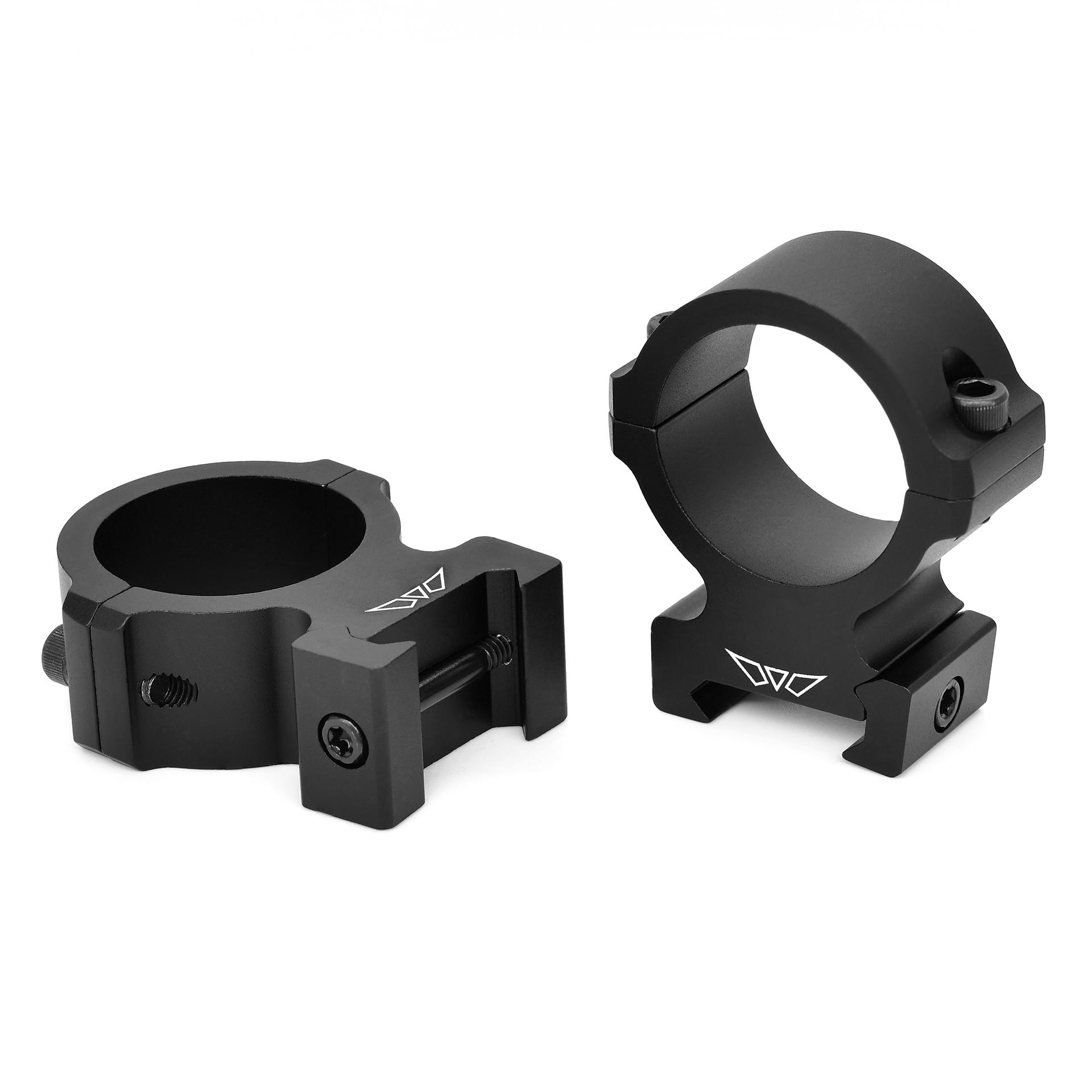 Warne Vapor 2-Piece Horizontal Scope Rings 30mm Medium Matte - Warne