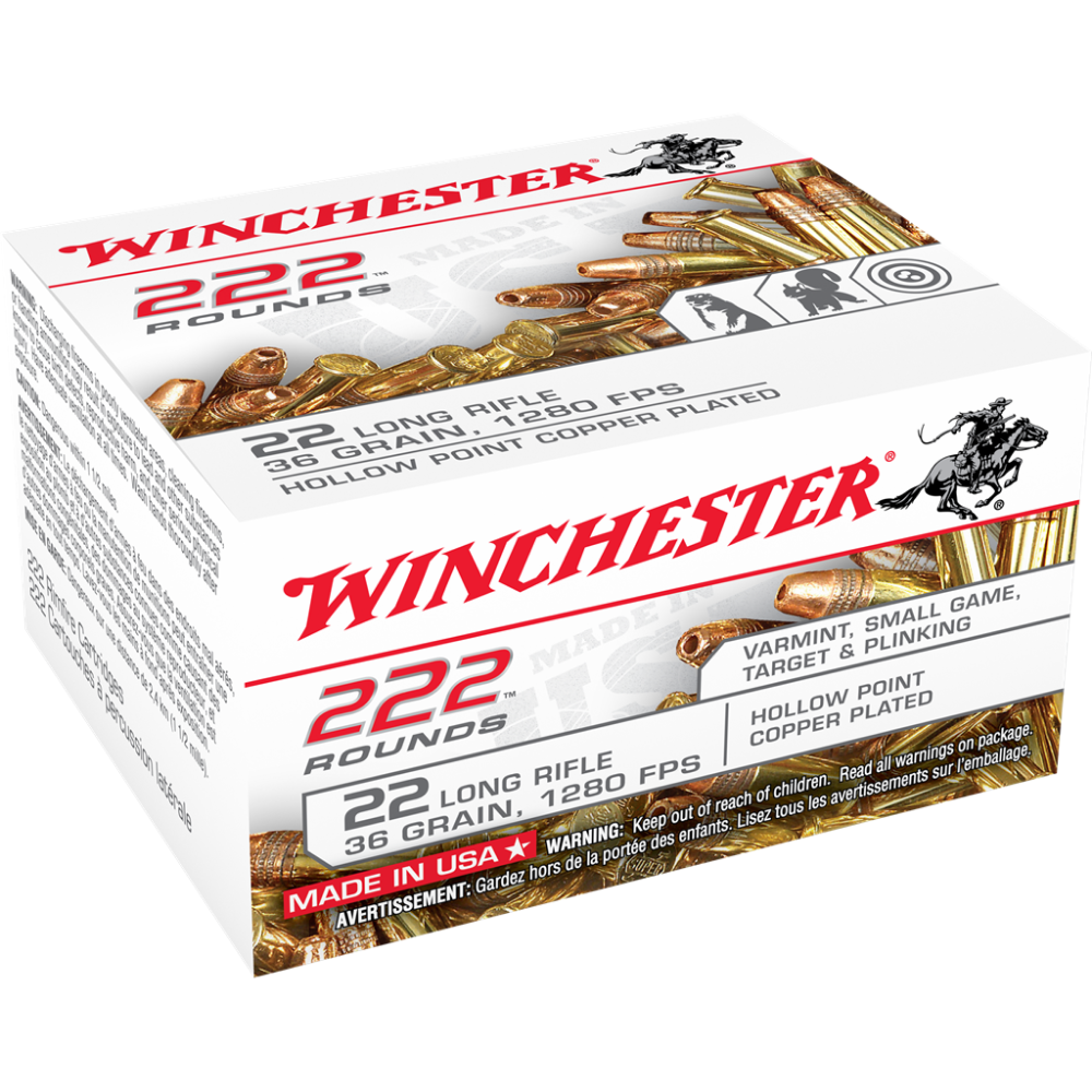 Winchester .22 LR Bulk Pack Rimfire Ammunition .22 LR 36 gr CPHP 222/ct - Winchester