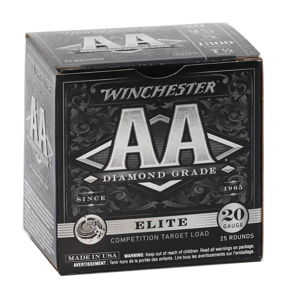 Winchester AA Diamond Grade Elite Shotshells 20 ga 2-3/4" 7/8 oz 1300 fps #7.5 25/ct - Winchester