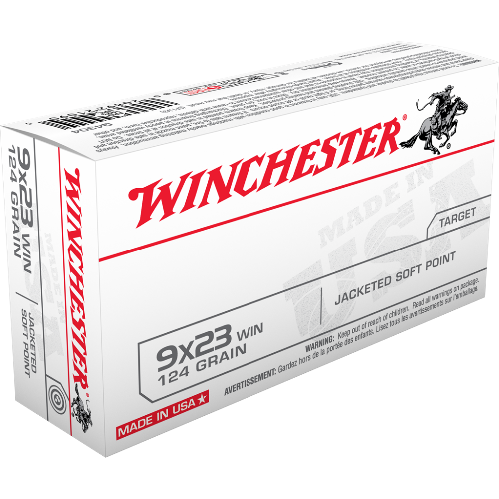 Winchester USA Handgun Ammunition 9x23 Win 123 gr JSP 50/ct - Winchester