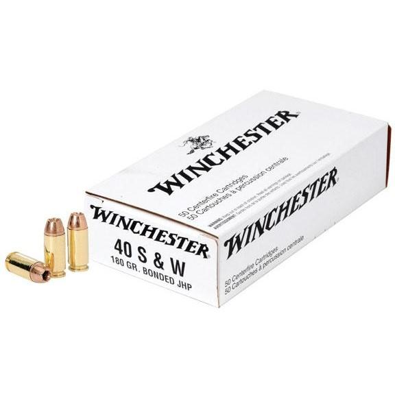 Winchester NATO Handgun Ammunition .40 S&W 180 gr BJHP 985 fps 50/ct - Winchester