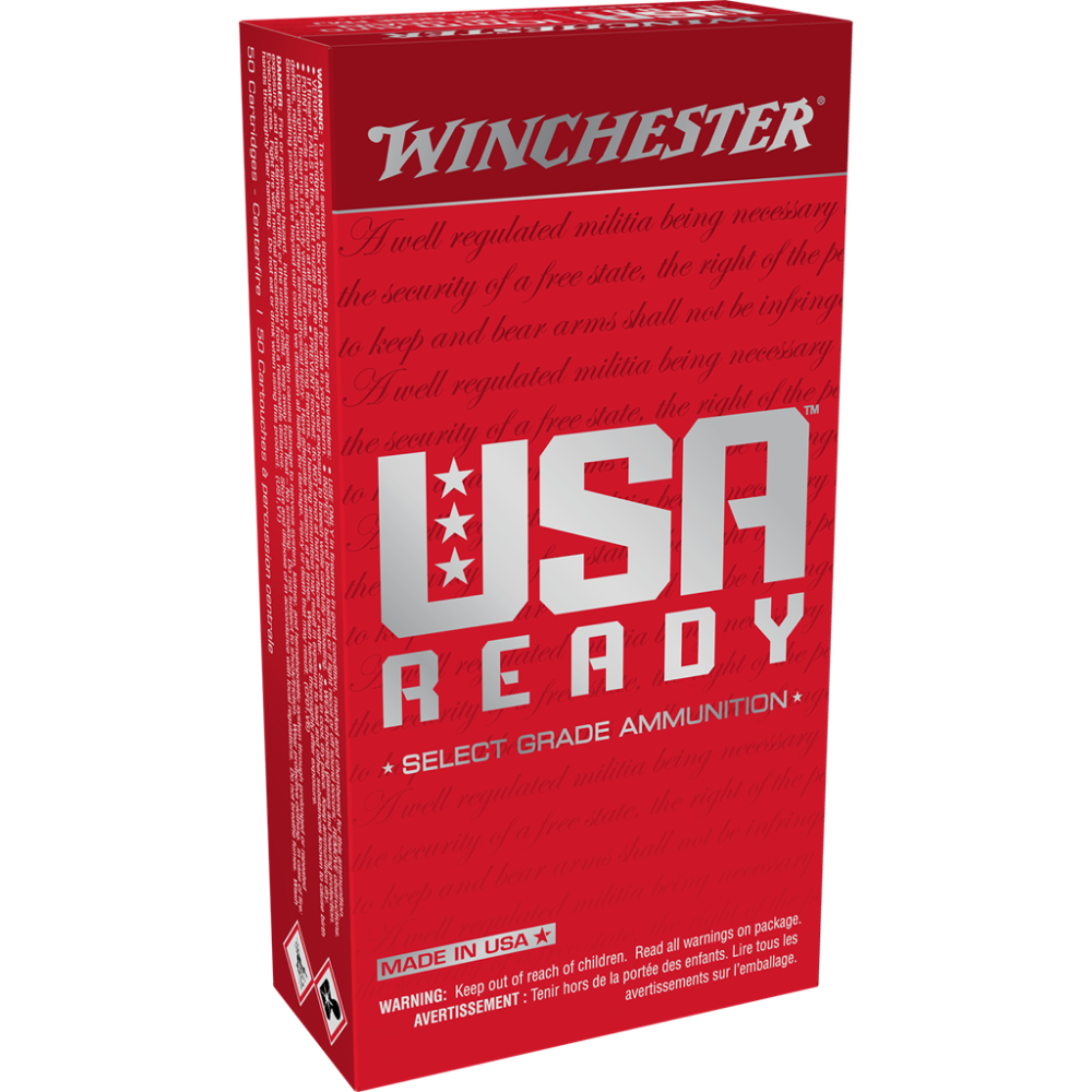 Winchester USA Ready Handgun Ammunition 10mm Auto 180gr FMJ 1250 fps 50/ct - Winchester