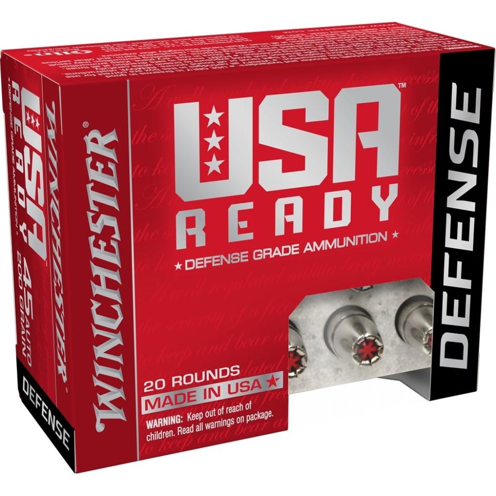 Winchester USA Ready Hex Vent Hollow Point Handgun Ammunition .45 ACP 200 gr PT 1000 fps 20/ct - Winchester