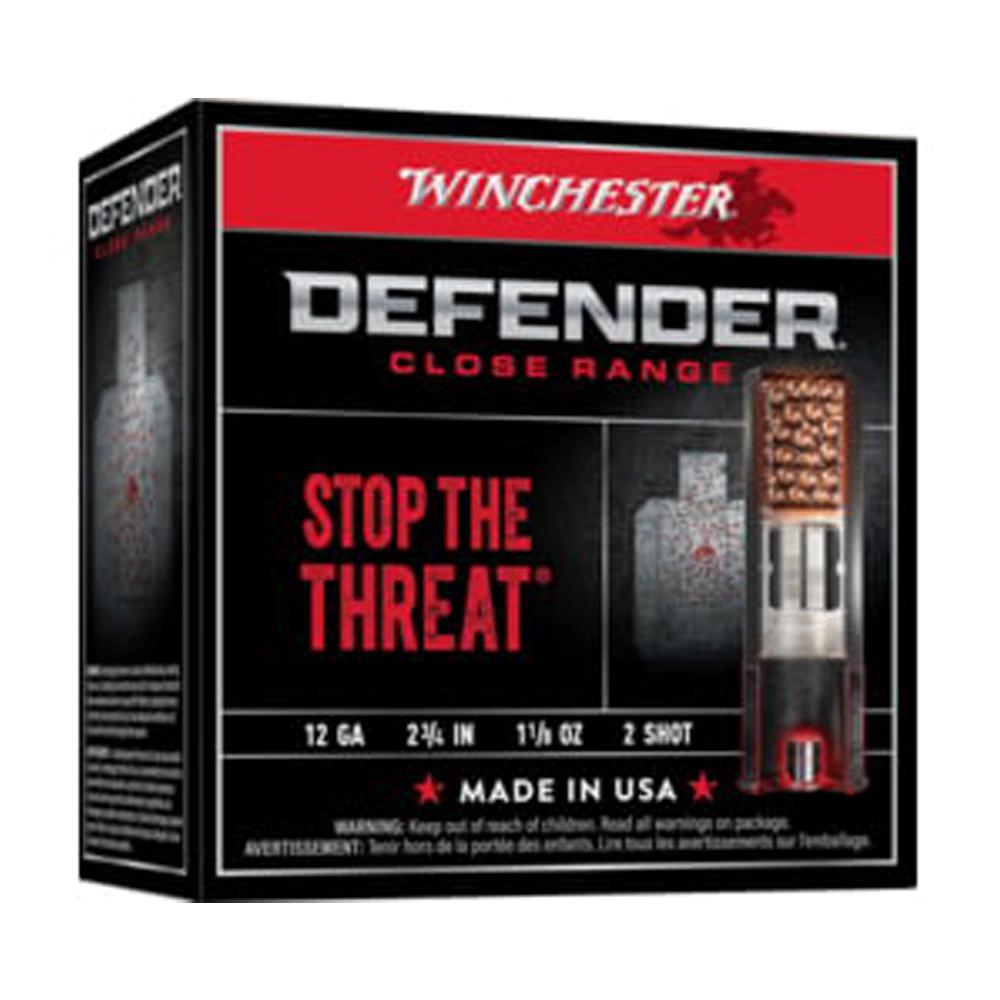 Winchester Defender Shotshells 12 ga 2-3/4" 1-1/8 oz 1145 fps #2 25/ct