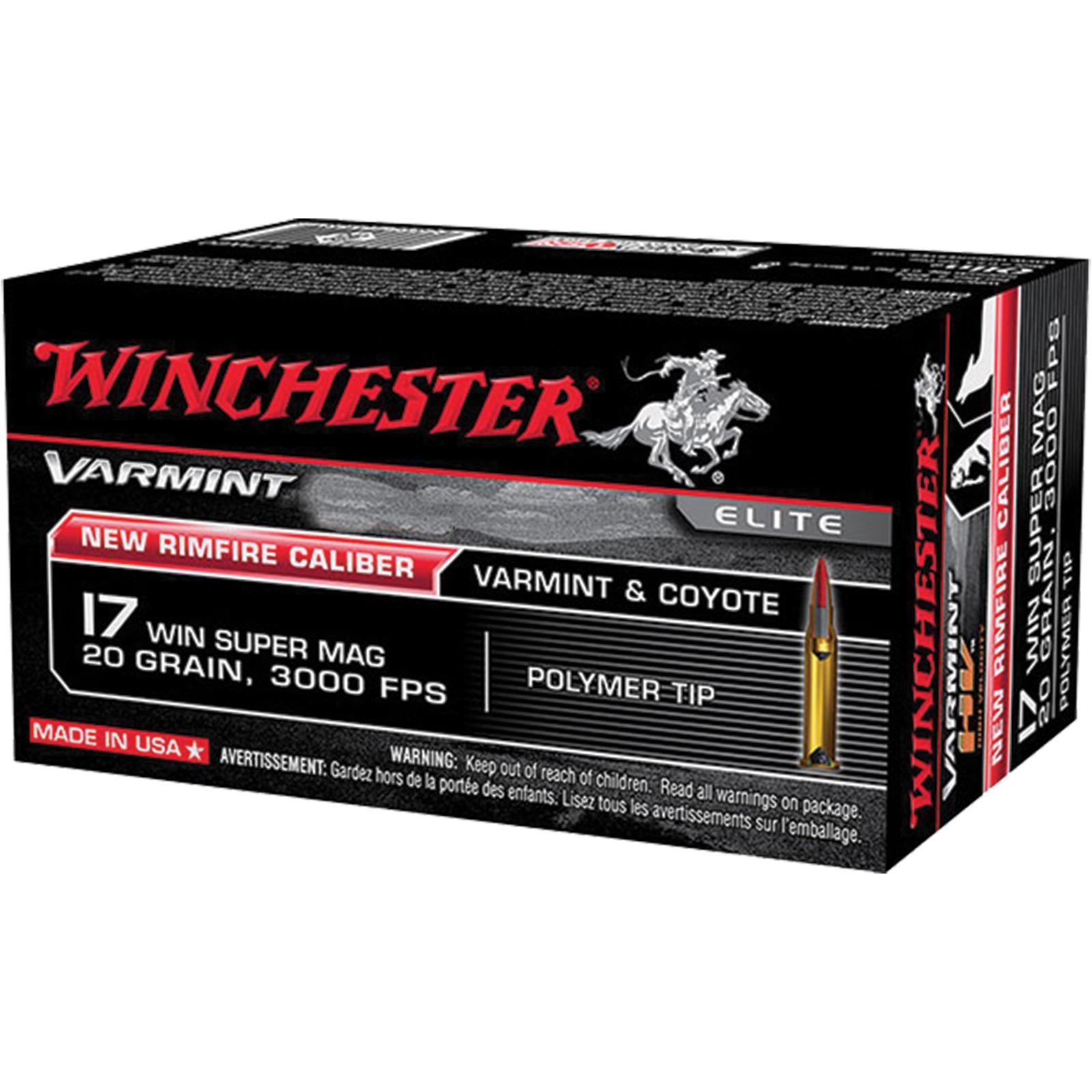 Winchester Varmint Rimfire Rifle Ammunition WSM Gr V MAX