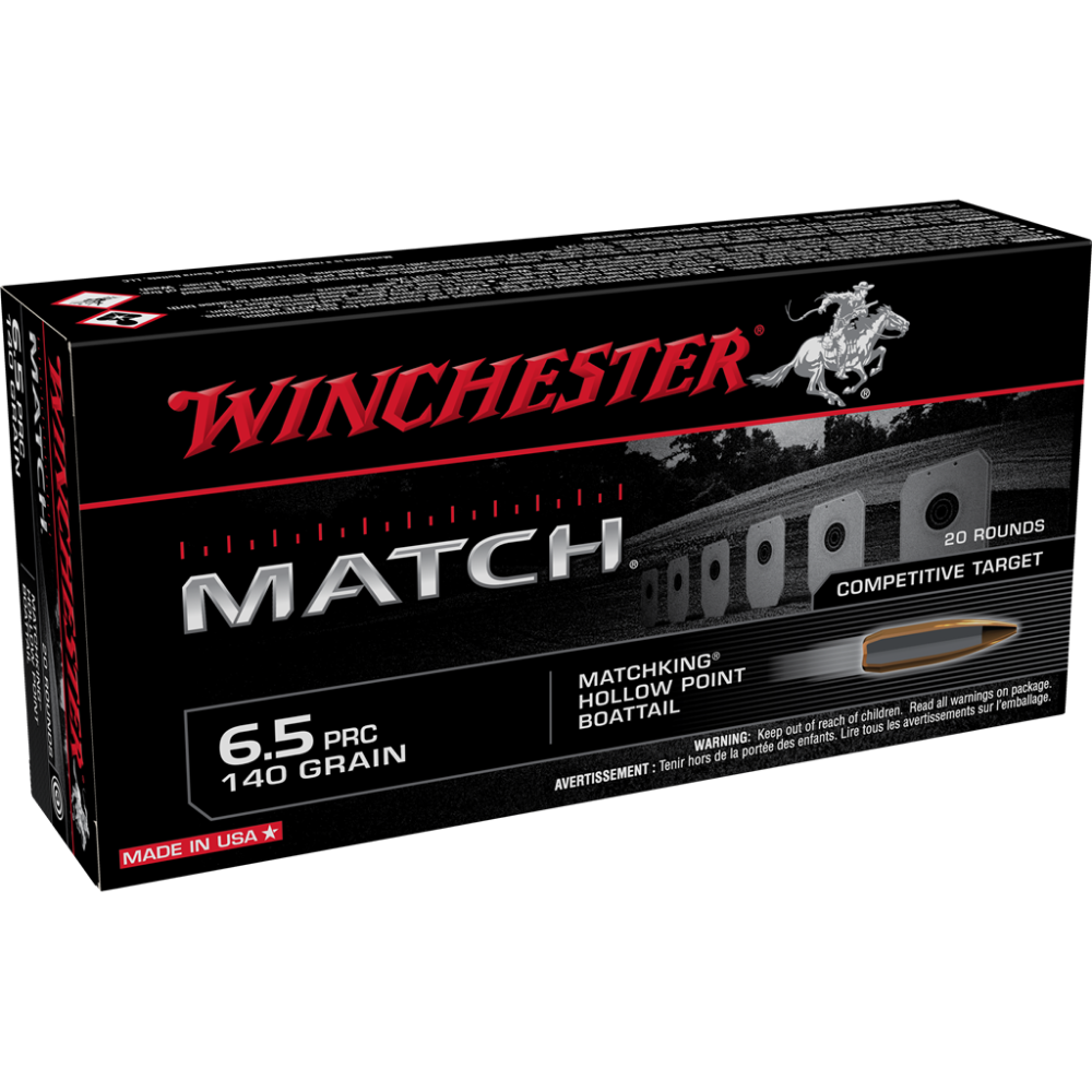 Winchester Match Rifle Ammunition 6.5 PRC 140 gr. BTHP 3030 fps 20/ct - Winchester