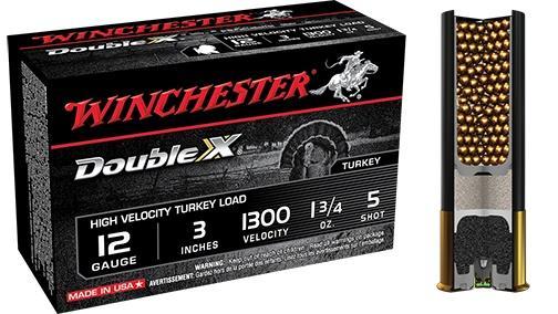 Winchester Double X High Velocity 12 Gauge 3in #5 1-3/4oz Turkey