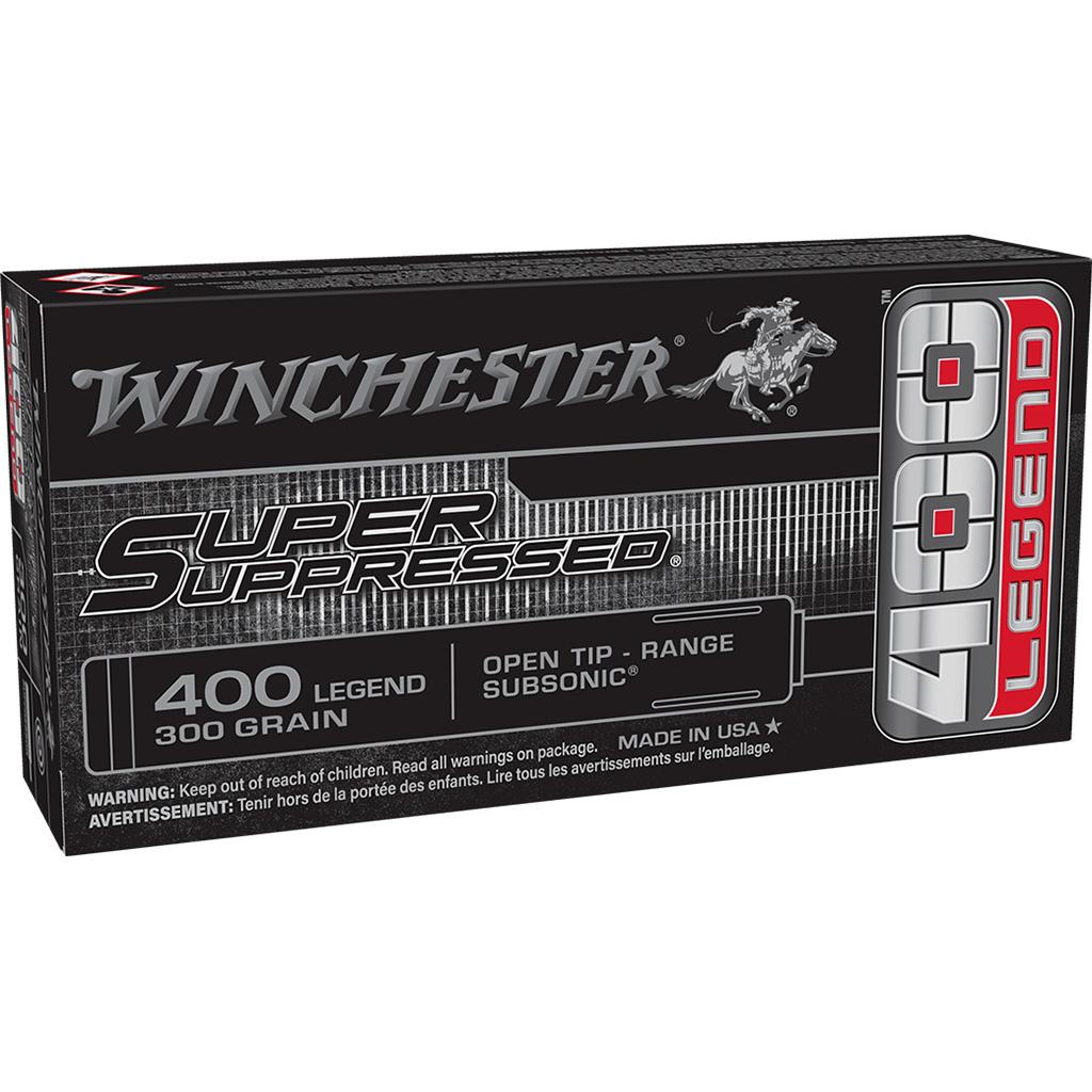 Winchester Super Suppressed Rifle Ammunition 400 Legend 300gr OTR 1060 fps 20/ct - Winchester