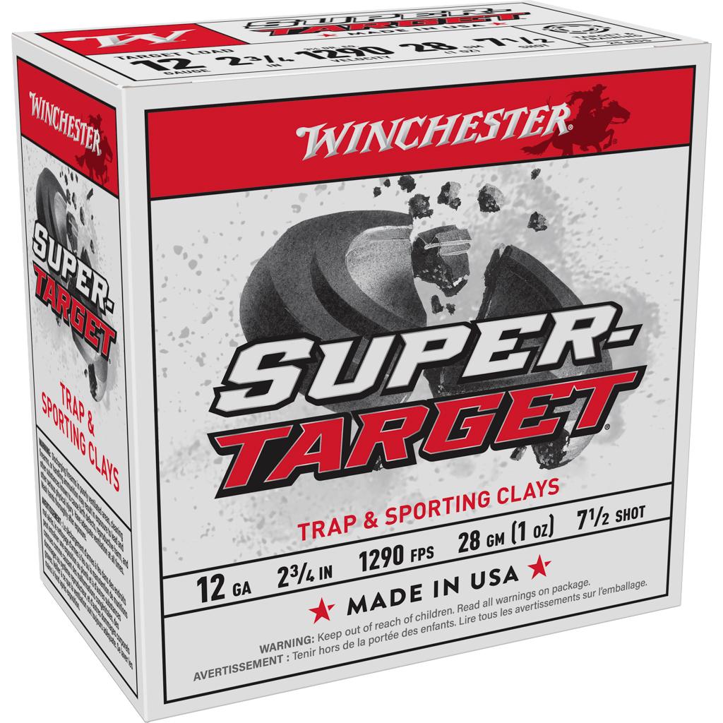 Winchester Super Target Shotshells 12 ga 2-3/4" 1 oz 1290 fps #7.5 25/ct - Winchester