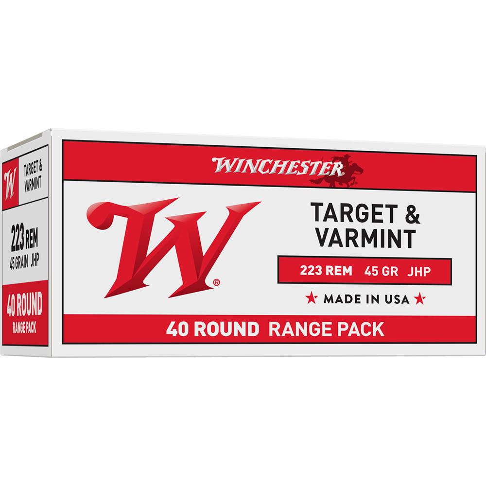 Winchester USA Rifle Ammunition .223 Rem 45 gr. JHP 3600 fps 40/ct - Winchester