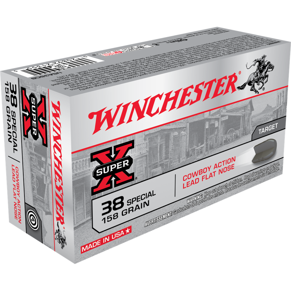 Winchester Cowboy Load Handgun Ammunition .38 Spl 158 gr LRN 800 fps 50/ct - Winchester