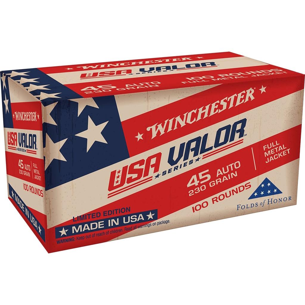 Winchester USA Handgun Ammunition 45 Auto 230 gr. FMJ 835 fps 100/ct - Winchester