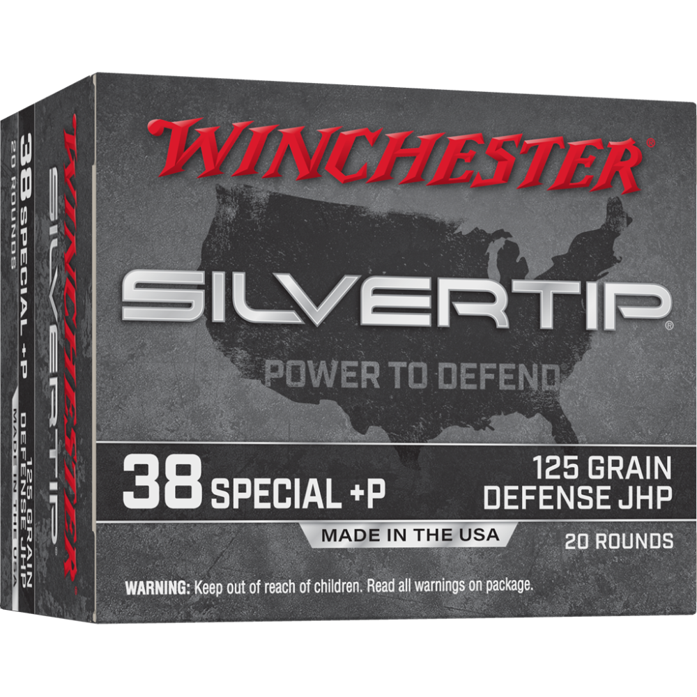 Winchester Silvertip Handgun Ammunition 38 Spl(+P) 125 gr. JHP 945 fps 20/ct - Winchester