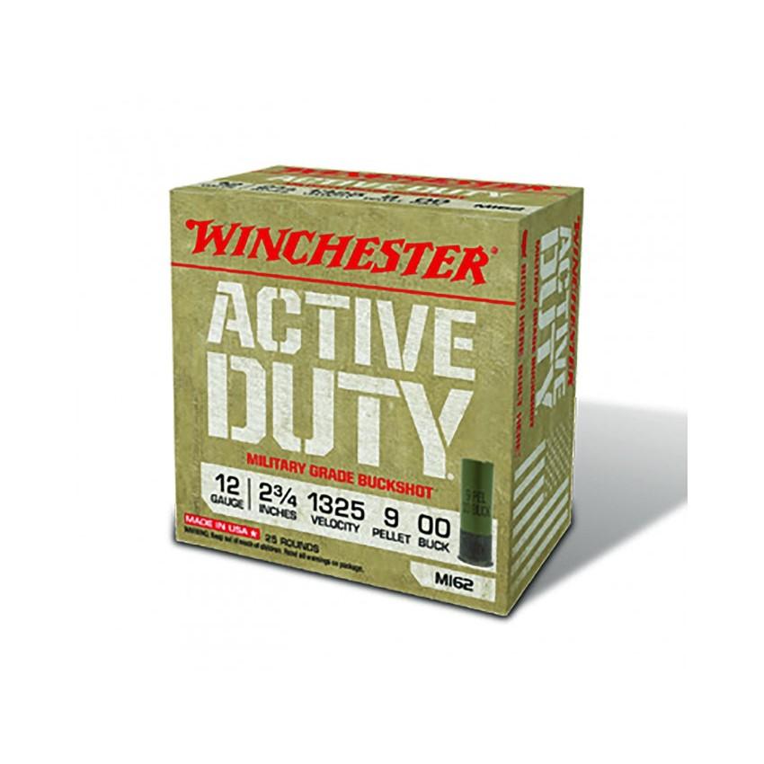 Winchester Active Duty Shotshells 12 ga 2-3/4" 1325 fps #00 25/ct - Winchester