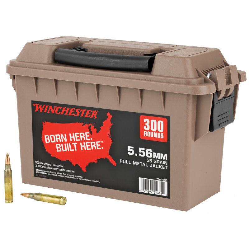 Winchester Lake City M193 Rifle Ammunition 5.56mm 55 gr. FMJ 3270 fps 300/ct (Polymer Ammo Can) - Winchester