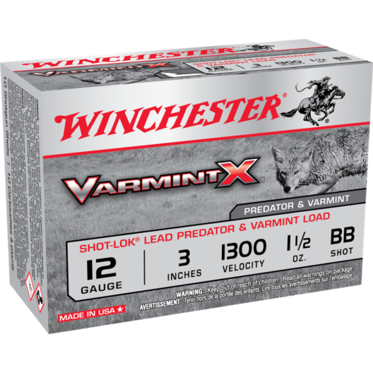 Winchester Varmint X Shot-lok Shotshell 12 Ga. 3