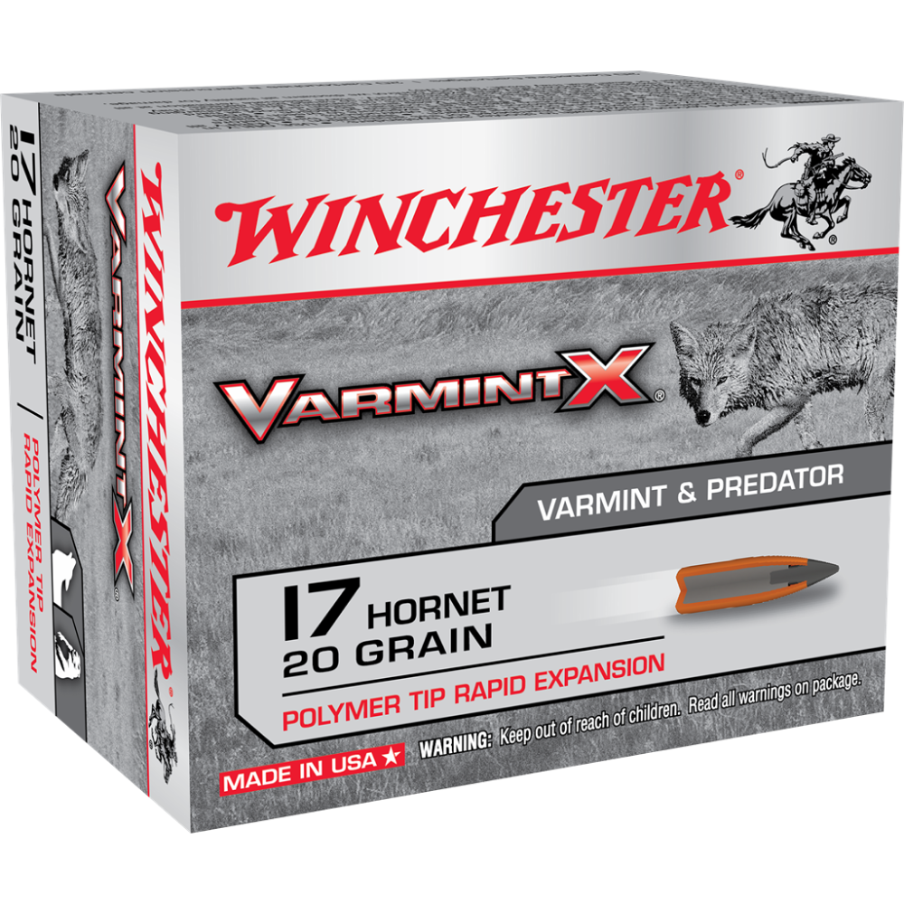 Winchester Varmint X Rifle Ammunition .17 Hornet 20 gr PT 3650 fps 20/ct - Winchester