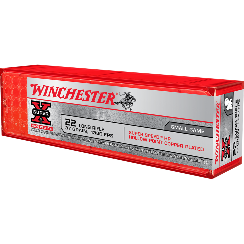 Winchester Super-X Super Speed Rimfire Ammunition .22 LR 37 gr. PHP 100/ct - Winchester