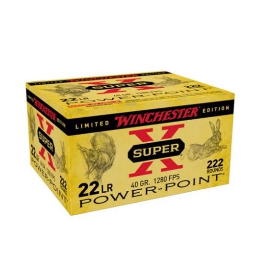 Winchester Super-X Rimfire Ammunition .22 LR 40 gr. CP-HP 1280 fps 222/ct - Winchester