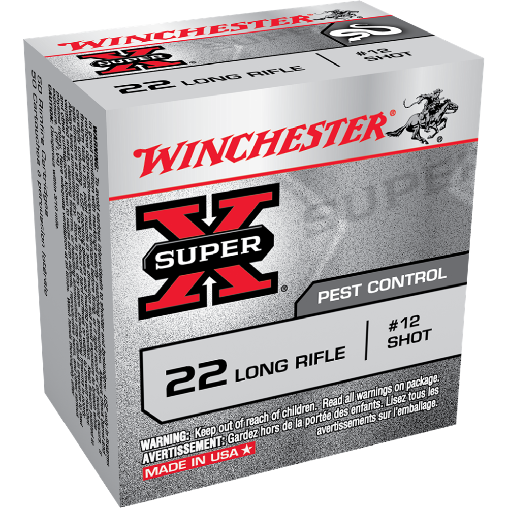 Winchester Super-X Shotshell Rimfire Ammunition .22 LR 25 gr. #12 50/ct - Winchester