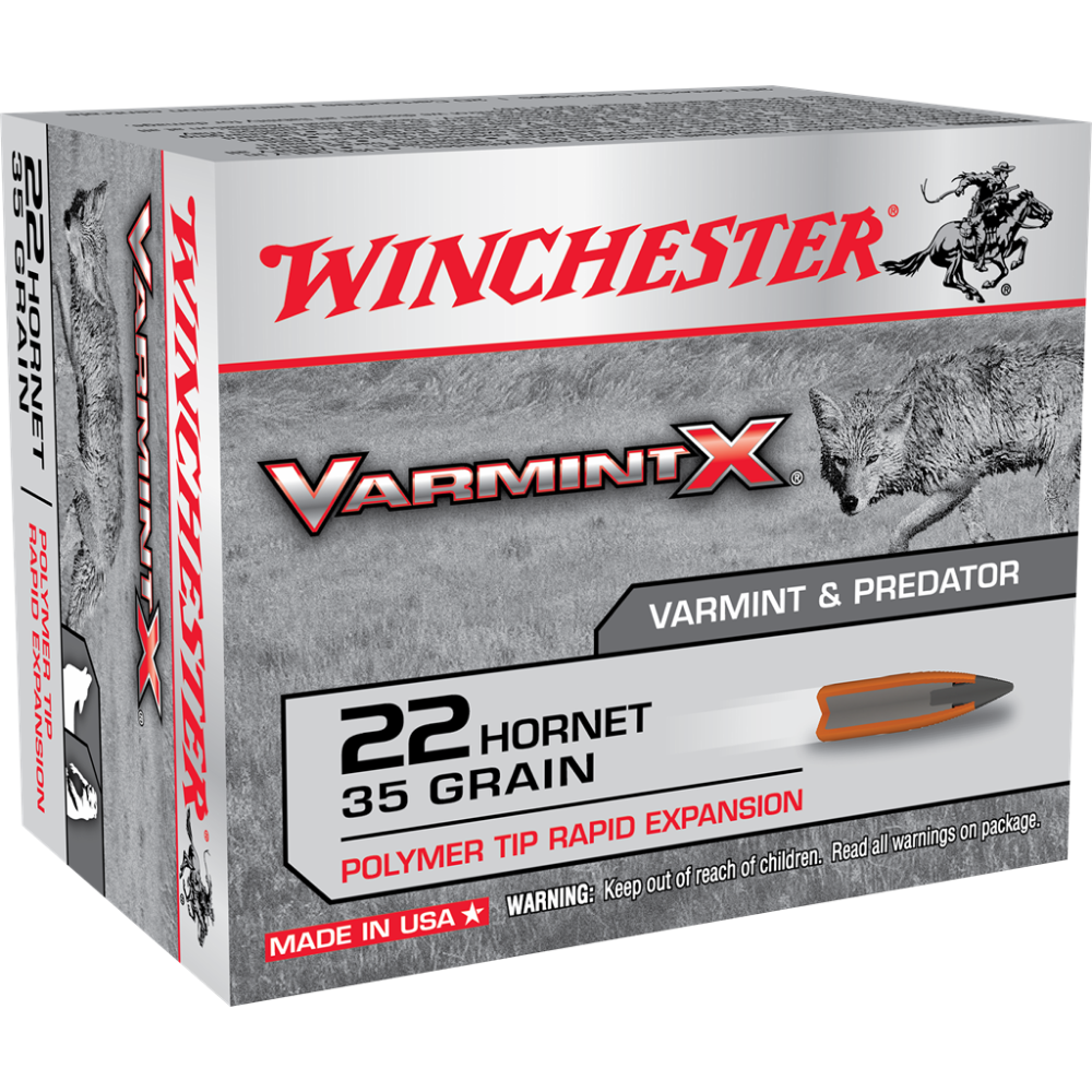 Winchester Varmint X Rifle Ammunition .22 Hornet 35 gr. PT 3100 fps 20/ct - Winchester