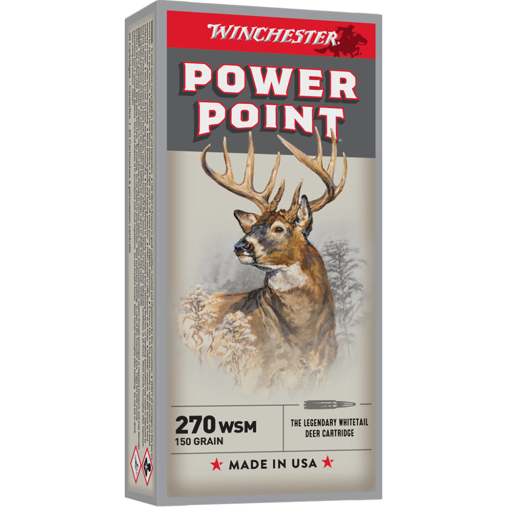 Winchester Super-X Power Point Rifle Ammunition .270 WSM 150 gr. PSP 3150 fps 20/ct - Winchester