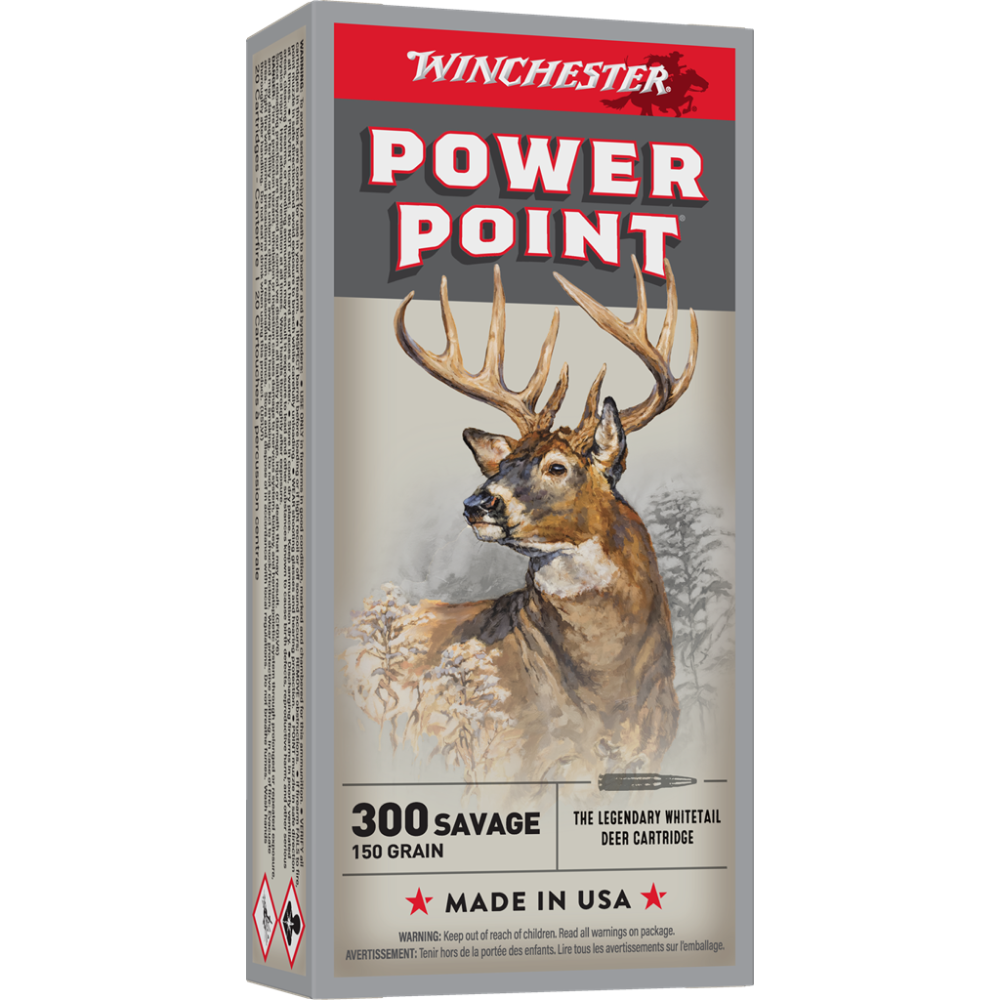 Winchester Super-X Power Point Rifle Ammunition .300 Savage 150 gr. PSP 2630 fps 20/ct - Winchester