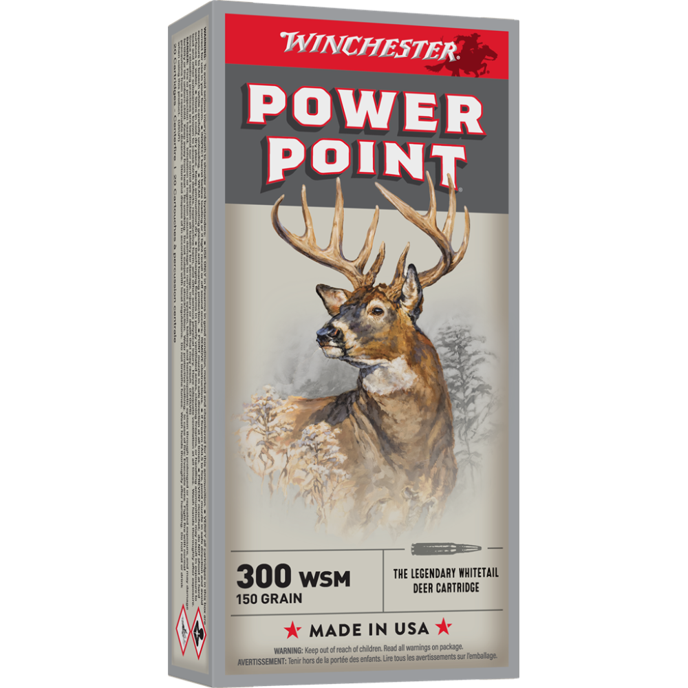 Winchester Super-X Power Point Rifle Ammunition .300 WSM 150 gr. PSP 3270 fps 20/ct - Winchester