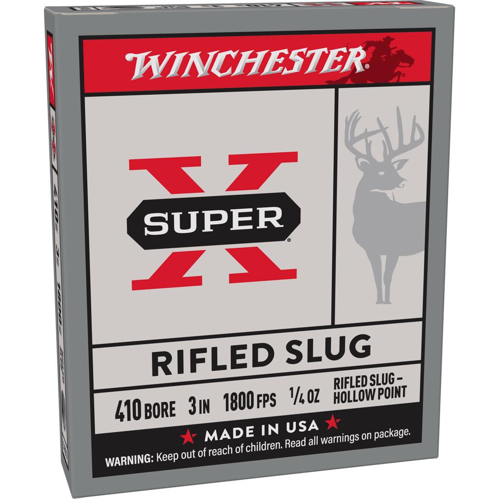 Winchester Super-X Rifled Slug Shotshells .410 ga 3" 1/4 oz 1800 fps Slug 5/ct - Winchester