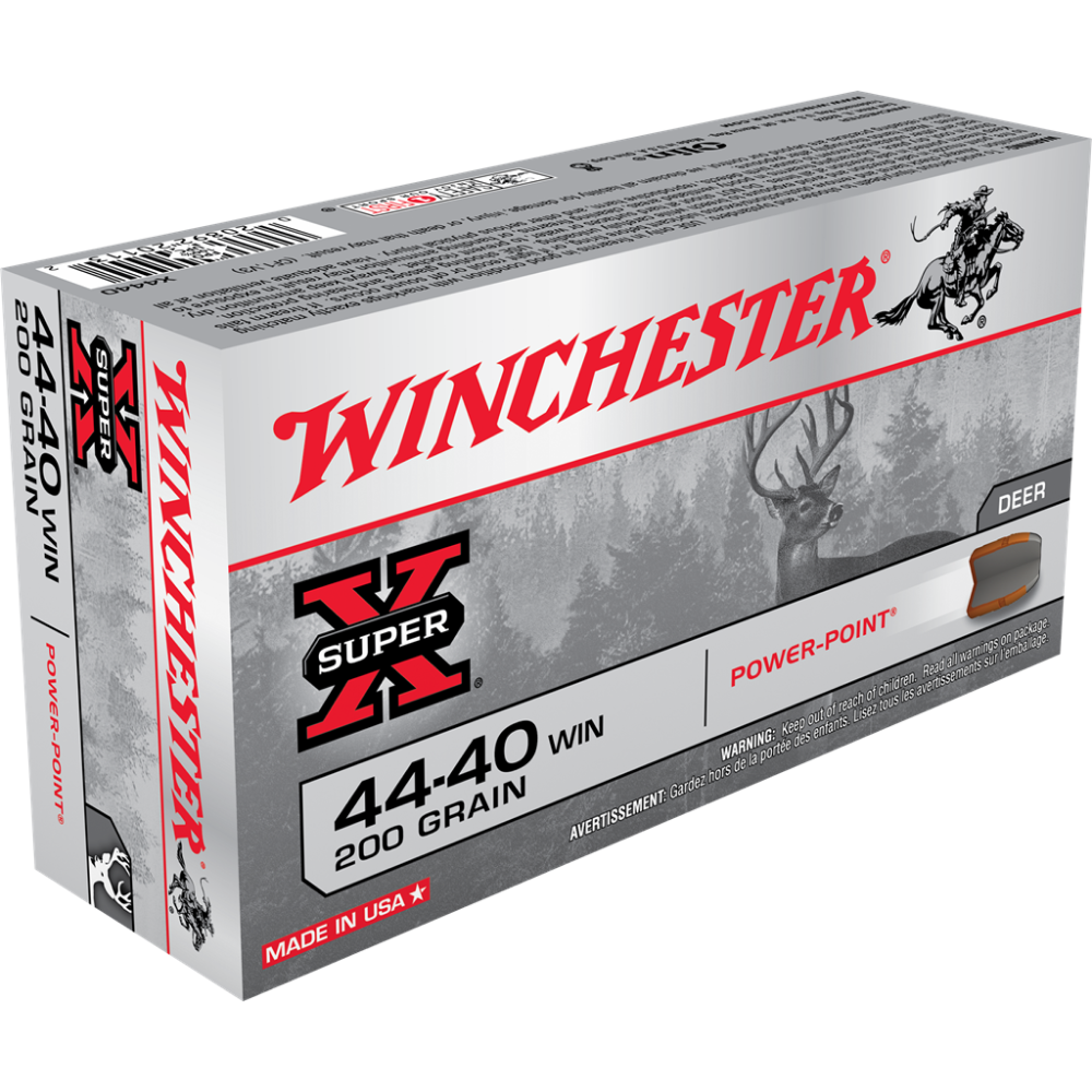 Winchester Super-X Rifle Ammunition .44-40 Win 200 gr. SP 1190 fps 50/ct - Winchester