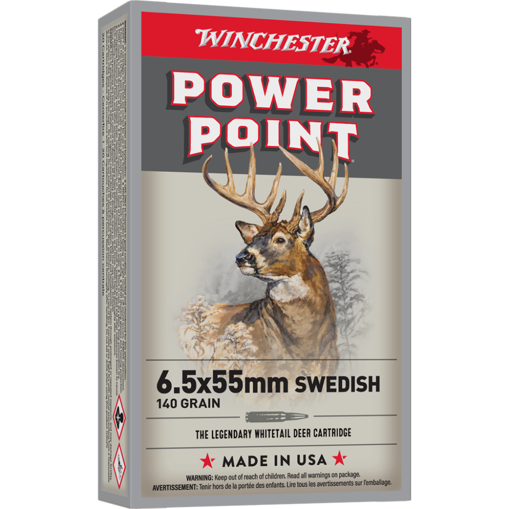 Winchester Super-X Rifle Ammunition 6.5x55 Swedish 140 gr. PSP 2550 fps 20/ct - Winchester