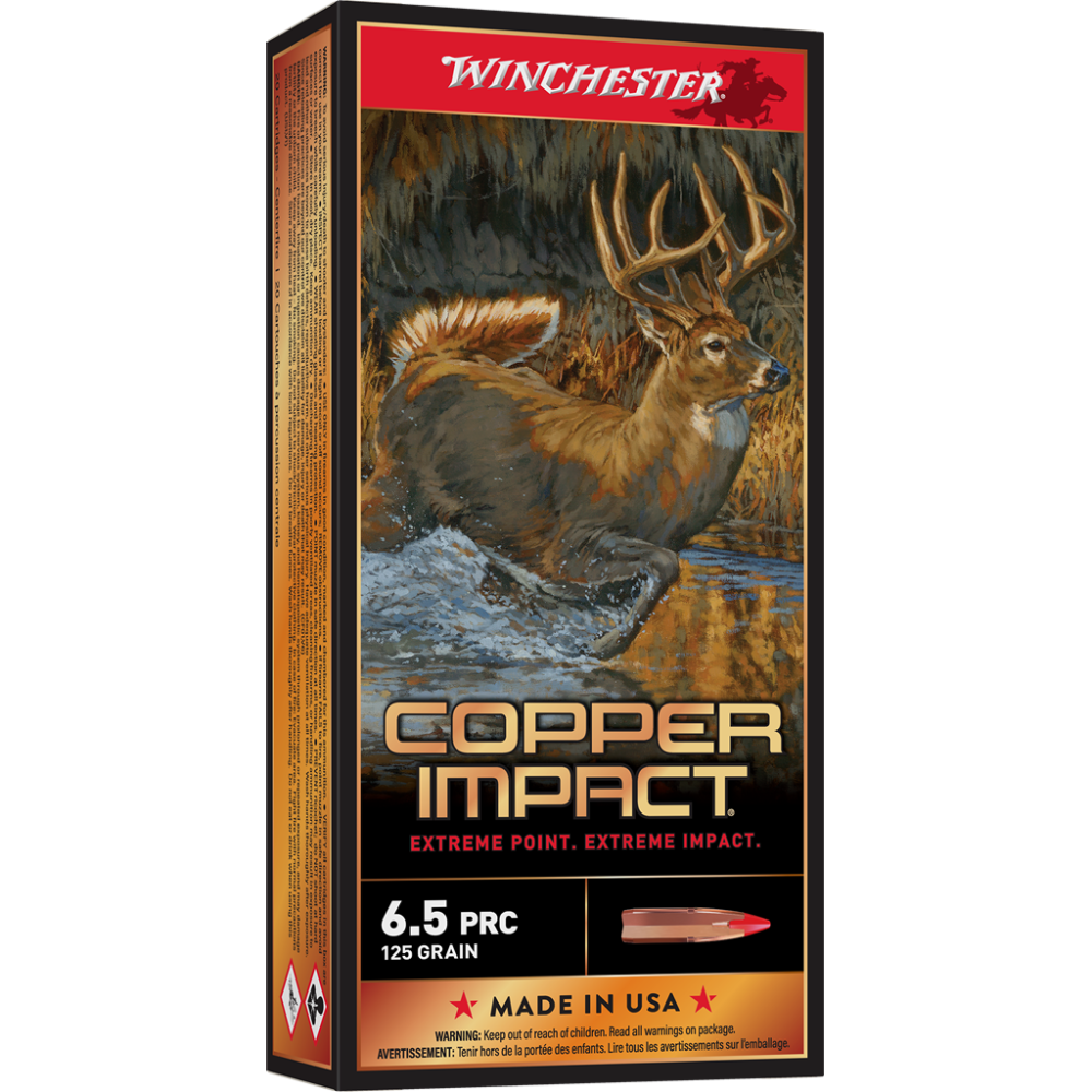 Winchester Copper Impact Rifle Ammunition 6.5 PRC 125 gr. BT 3100 fps 20/ct - Winchester