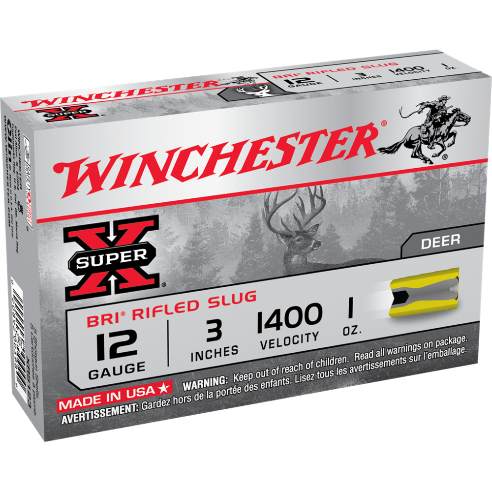 Winchester Super-X Slug Shotshells 12 ga 3" 1 oz 1400 fps Slug 5/ct - Winchester