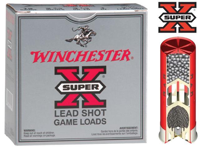 Winchester Super X 12-Gauge Shotgun Shells, #6 Shot, 25-Ct.