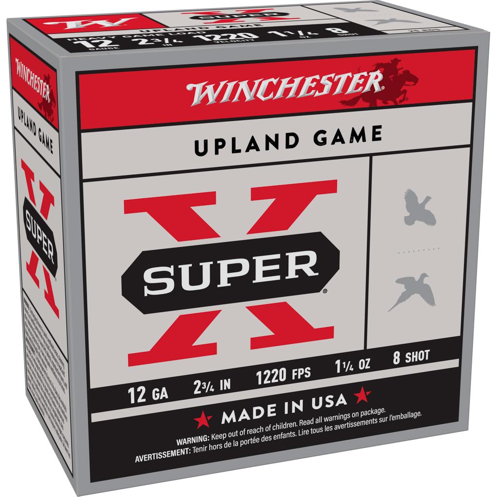 Winchester Super-X Heavy Game Shotshells 12 ga 2-3/4" 1-1/4 oz 1220 fps #8 25/ct - Winchester