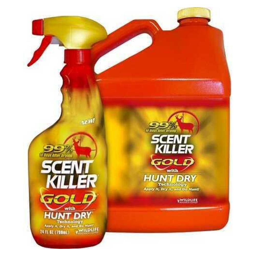 Wildlife Research Scent Killer Gold Combo 24 oz Spray Bottle and 1 Gal Refill - Wildlife Research Center