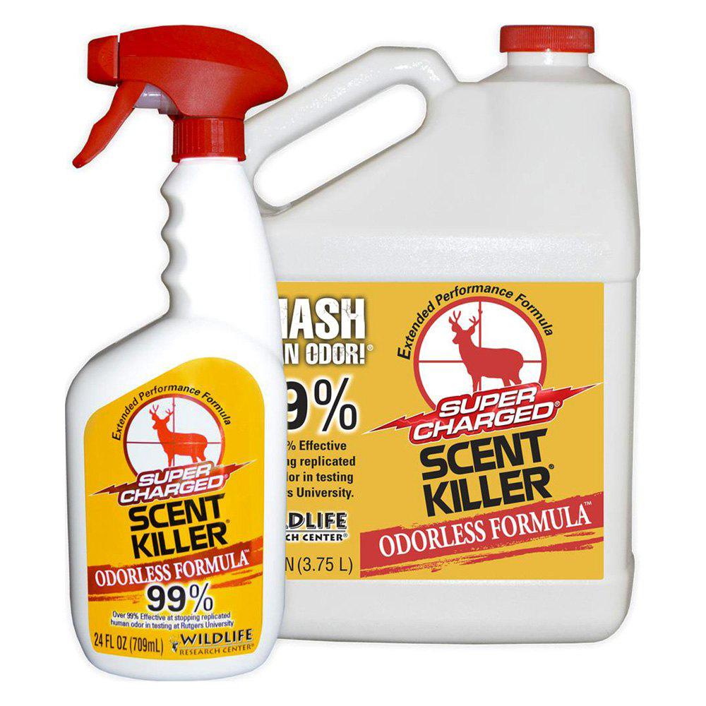 Wildlife Scent Killer Super Charged Gallon and 24 oz Spray Bottle Combo - Wildlife Research Center