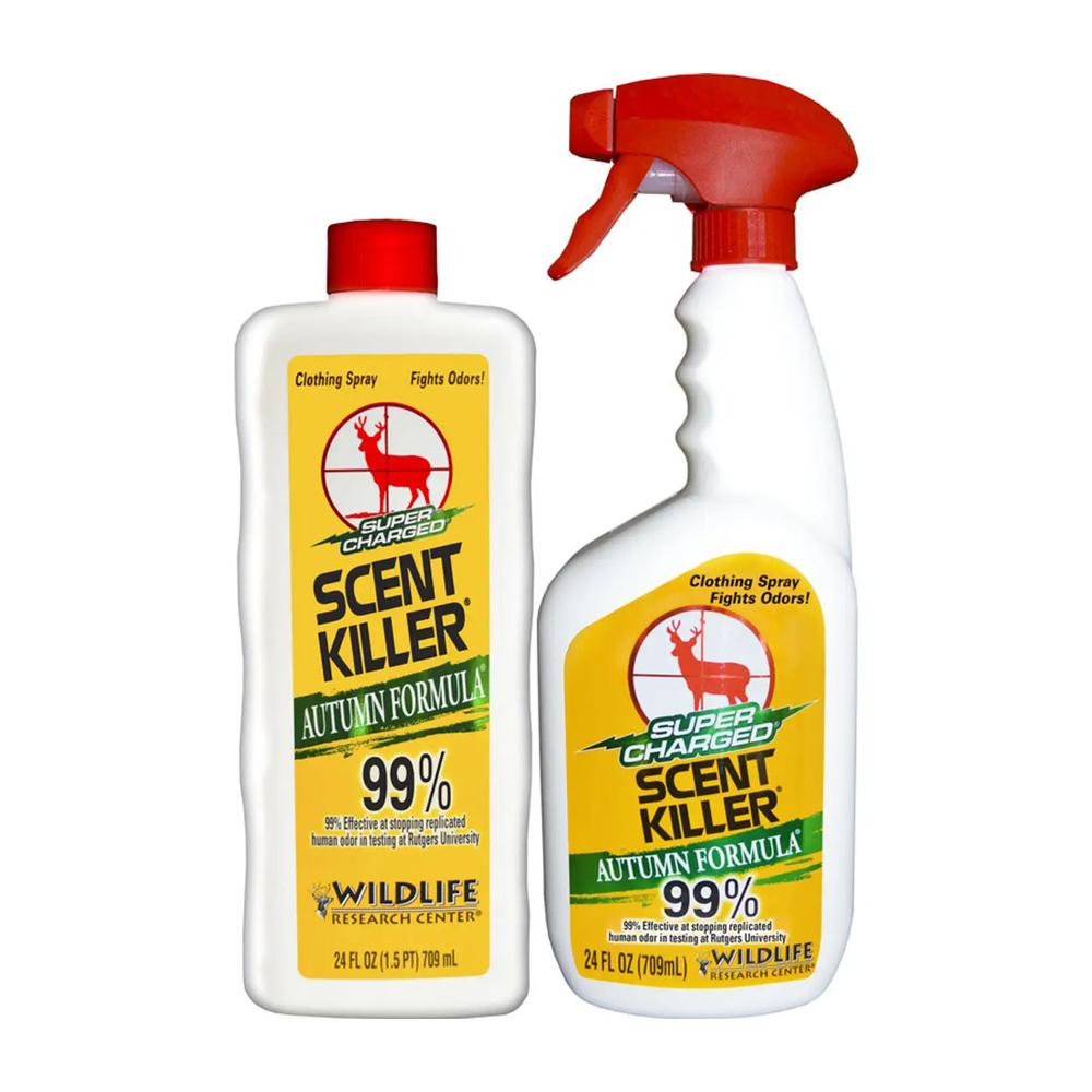 Wildlife Scent Killer Autumn Formula Super Charged Combo 24 oz Spray Bottle and 24 oz Refill - Wildlife Research Center