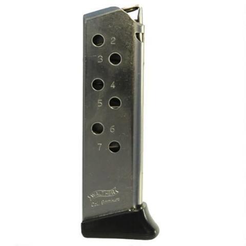 Walther PPK/S Magazine w/Finger Rest .380 ACP Nickel 7/rd - Walther