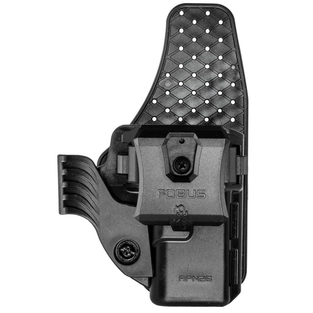 Fobus Handgun Holster OWB Paddle IWB Clip Wing & Sweatguard Appendix for Glock 26 & 27 Gen 1-4 Black Ambi - Fobus